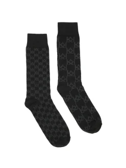 Bawełniane skarpety nieparzyste w monogramy KAZAR