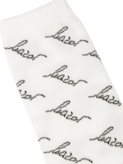 Białe skarpety w logotypy KAZAR