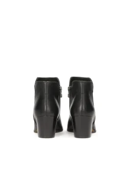 Botki do kostki z szerokim obcasem