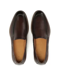 Brązowe loafersy z rzemykiem