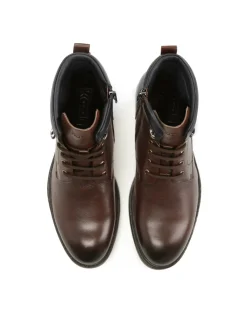 Brązowo-czarne trzewiki męskie