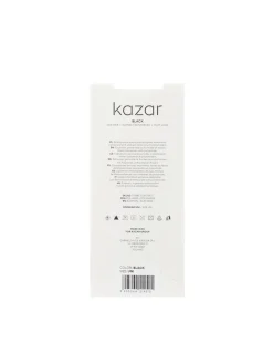 Cienkie czarne skarpetki w monogramy KAZAR