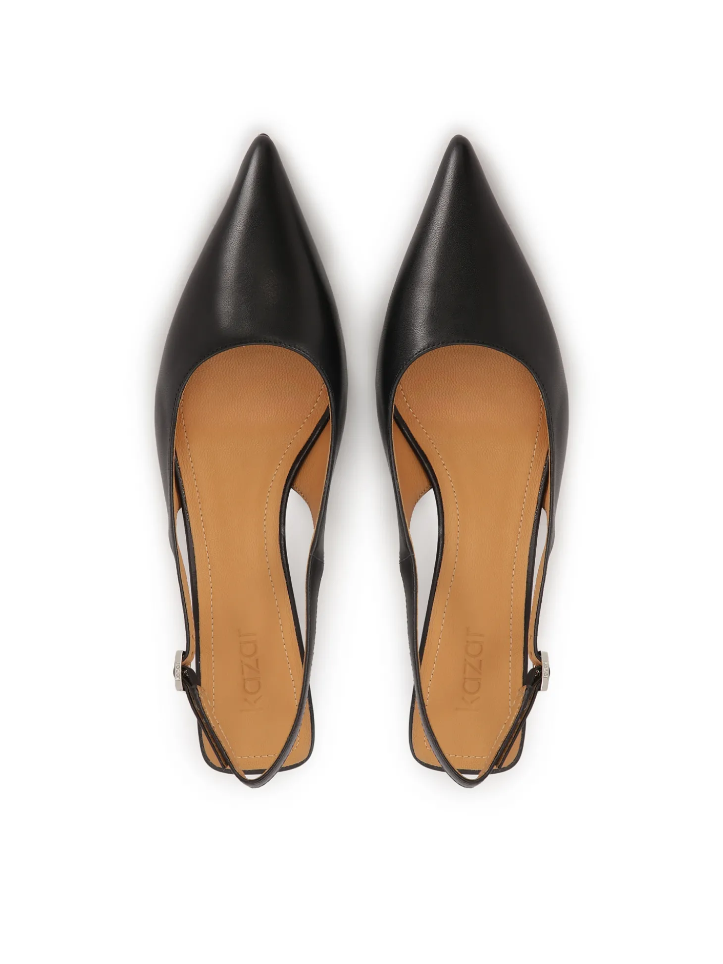 Czarne czółenka slingback