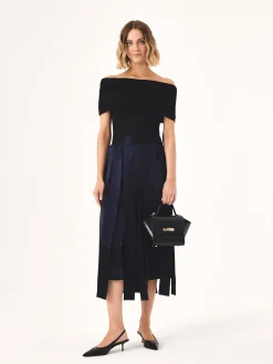 Czarne czółenka slingback