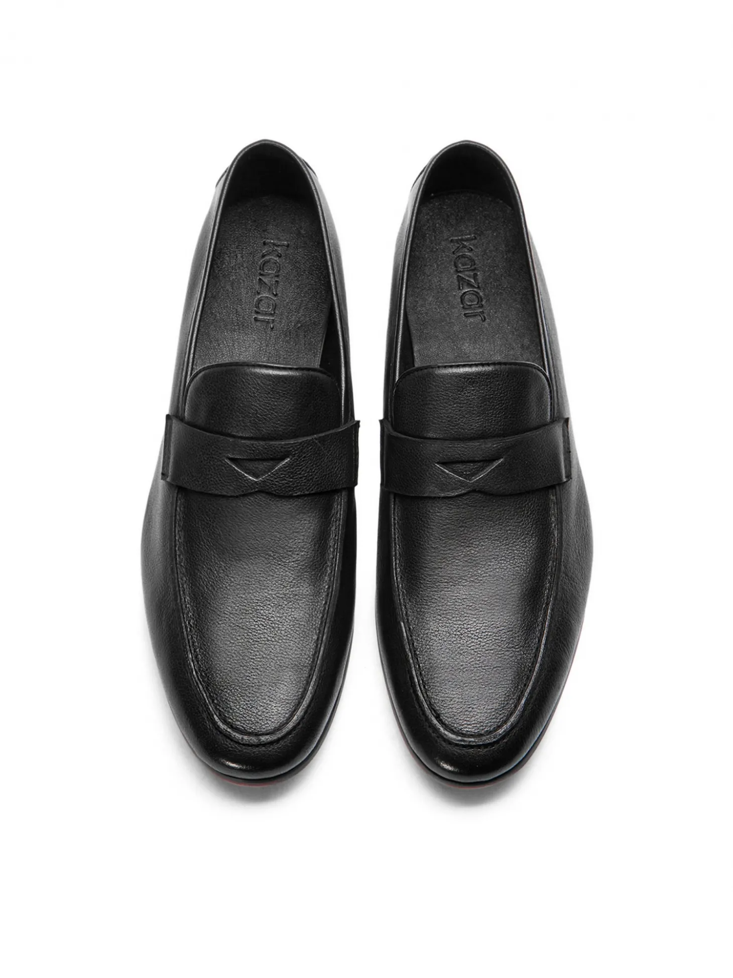 Czarne loafersy męskie