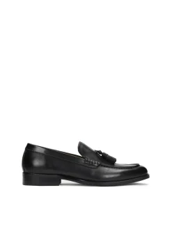 Czarne loafersy męskie