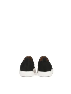 Czarne loafersy na podeszwie typu sneakers