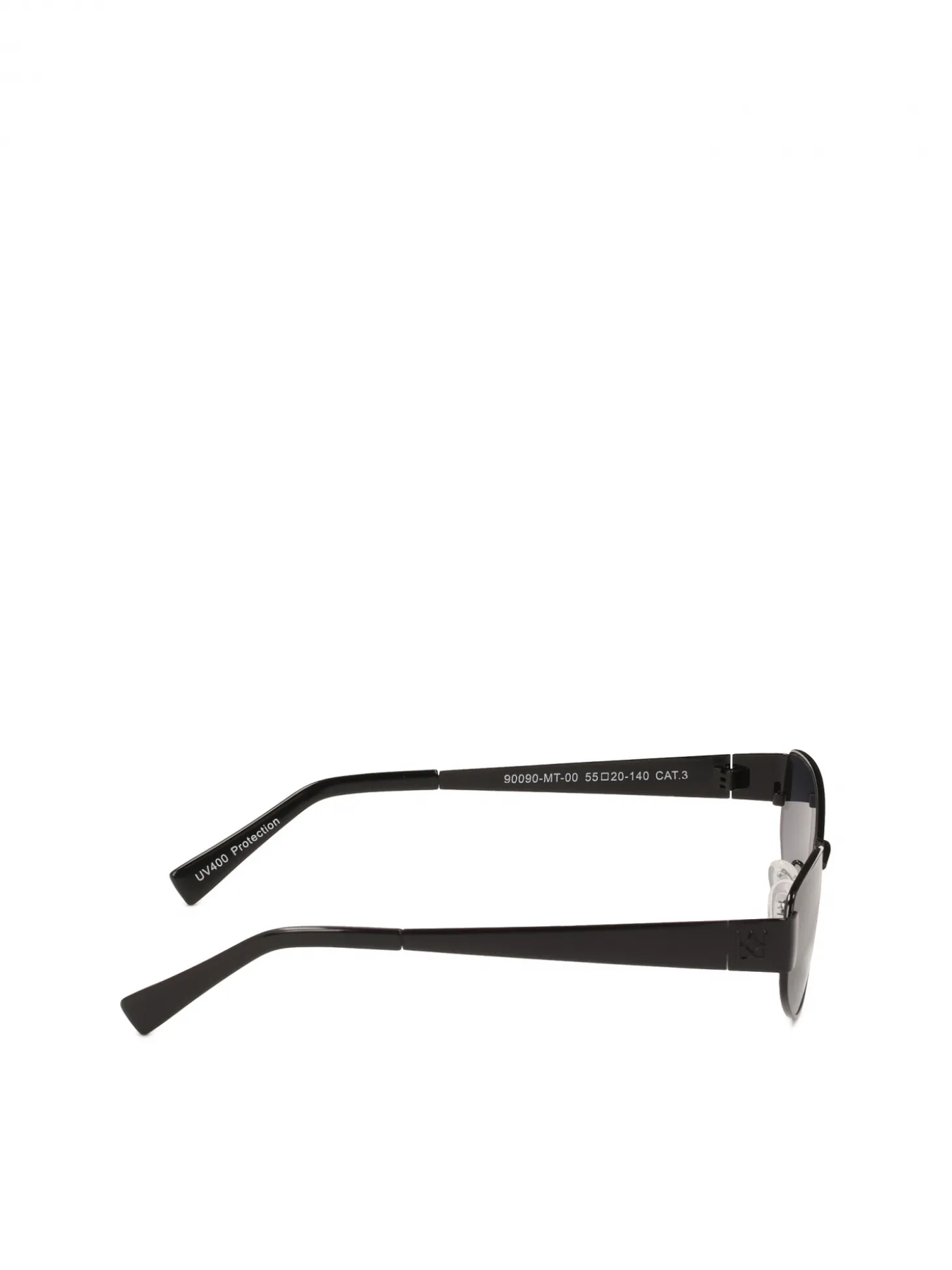 Czarne okulary z metalową oprawką