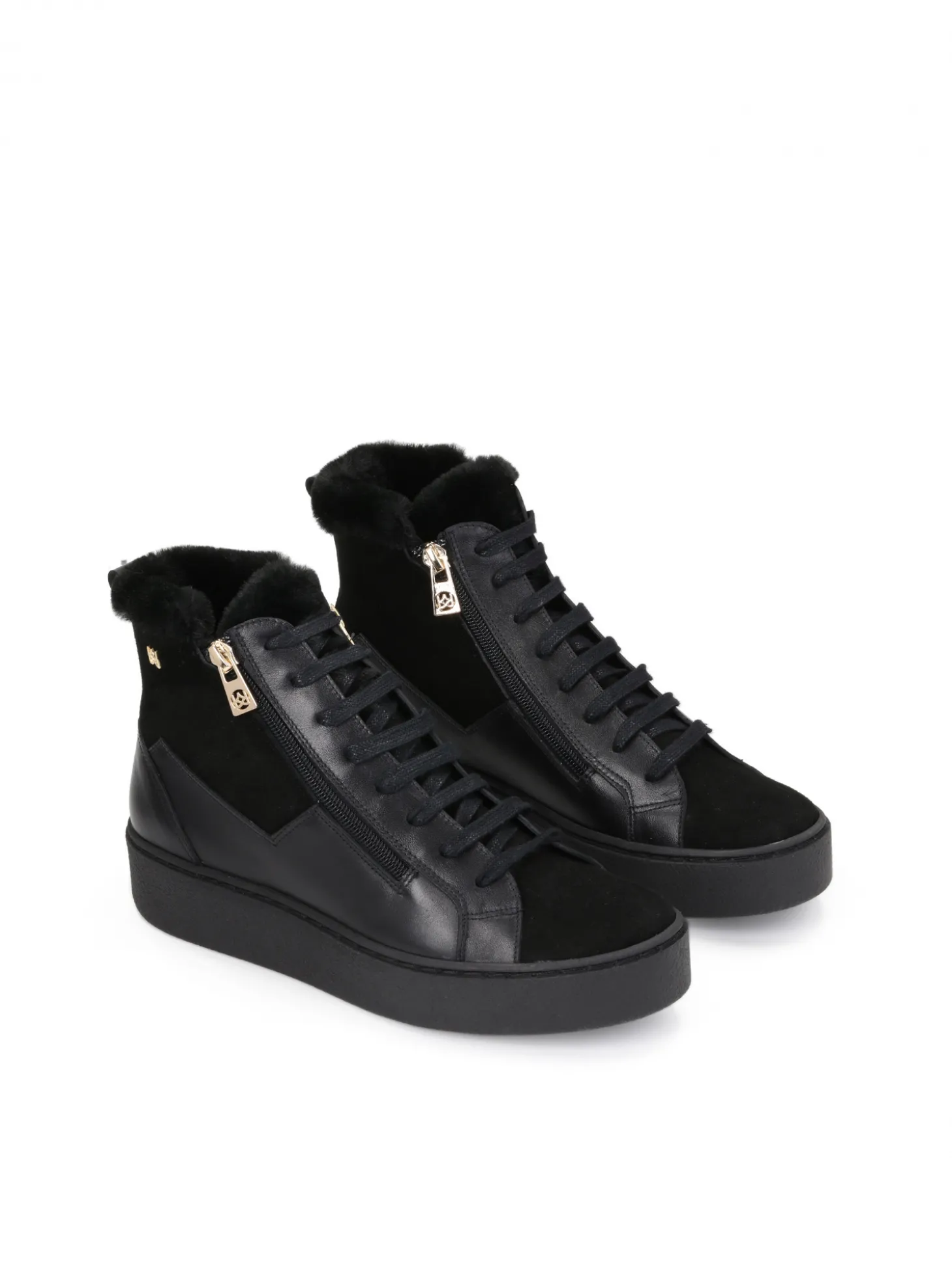 Czarne sneakersy damskie