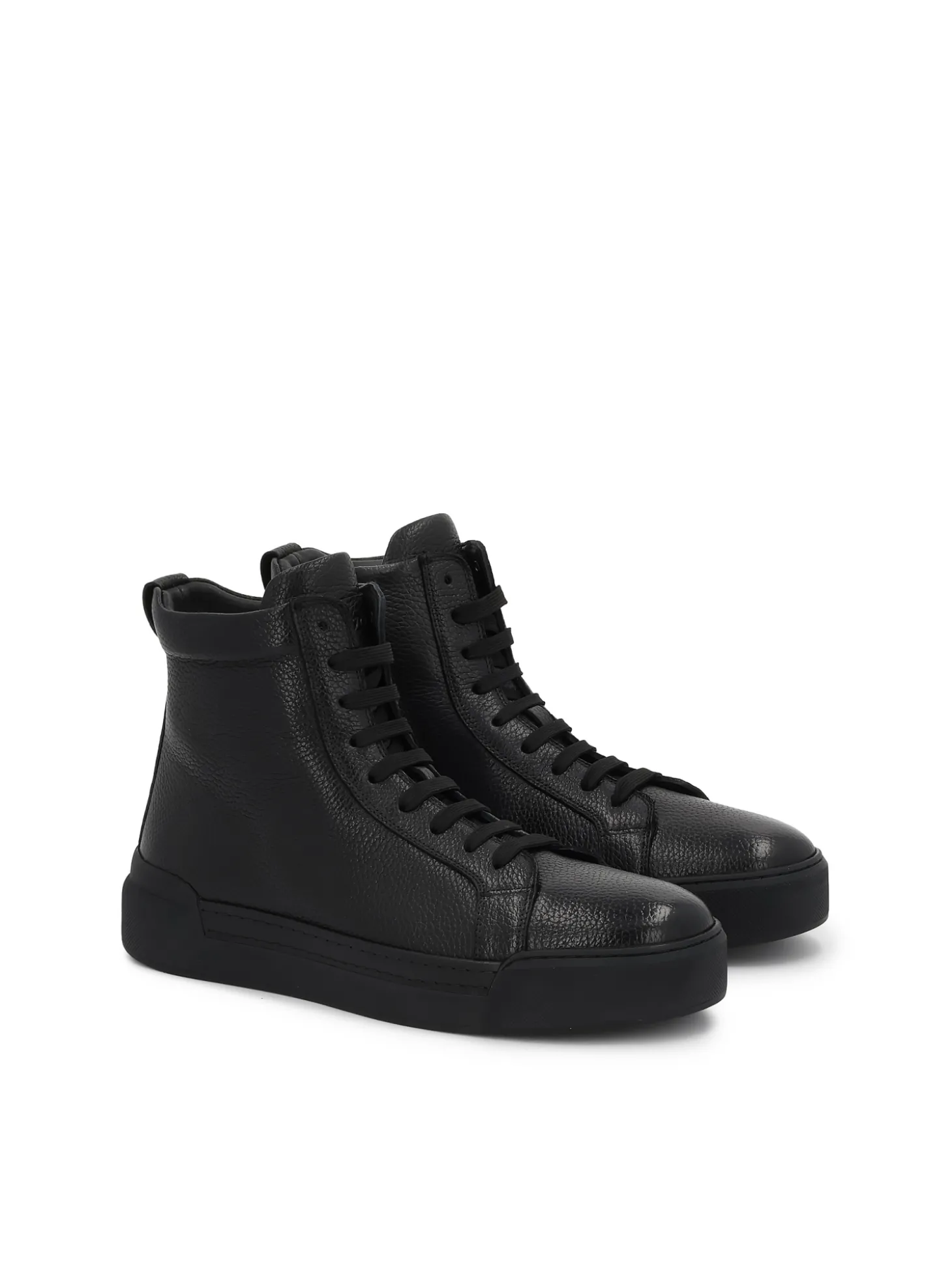 Czarne sneakersy ze skóry