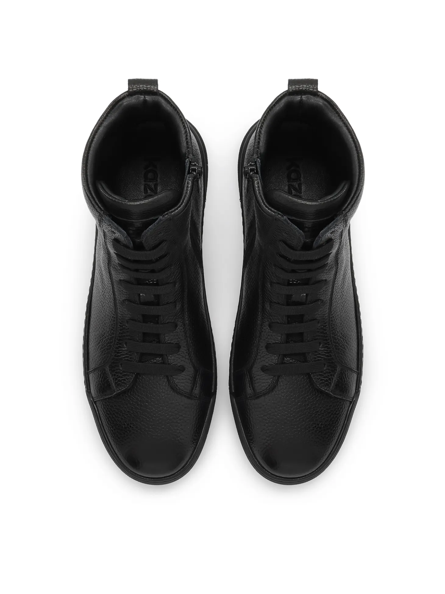 Czarne sneakersy ze skóry