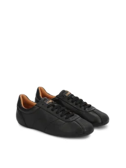 Czarne sneakersy z miękkiej skóry
