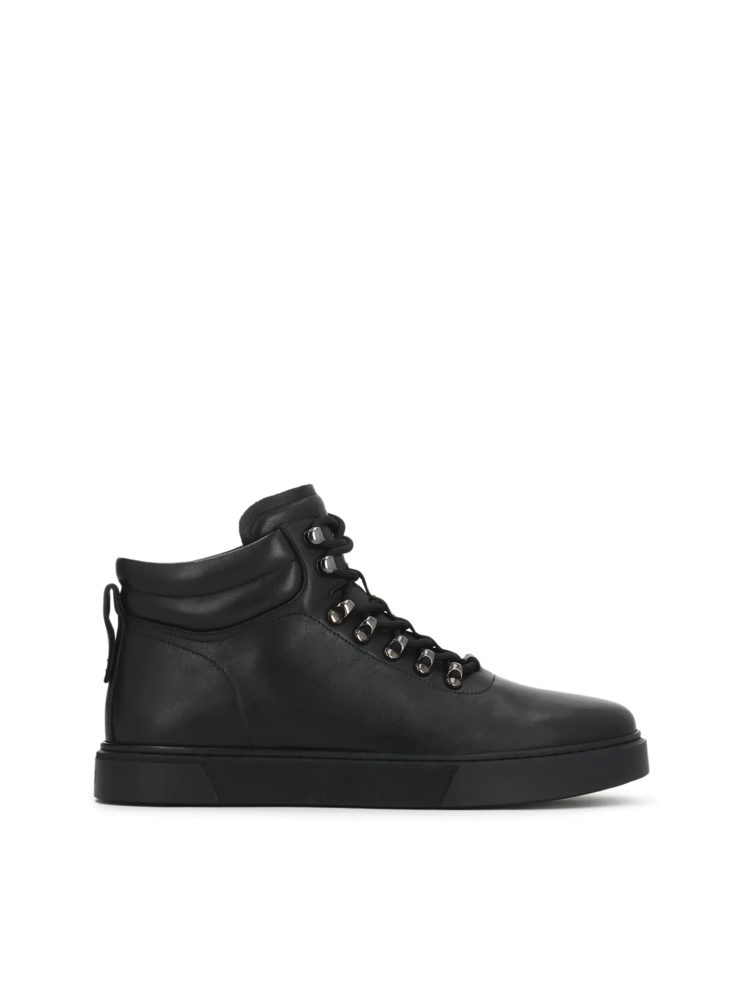 Czarne sznurowane sneakersy męskie