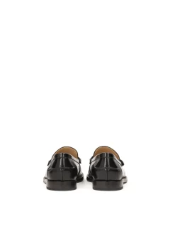Czarne uniwersalne półbuty slip-on