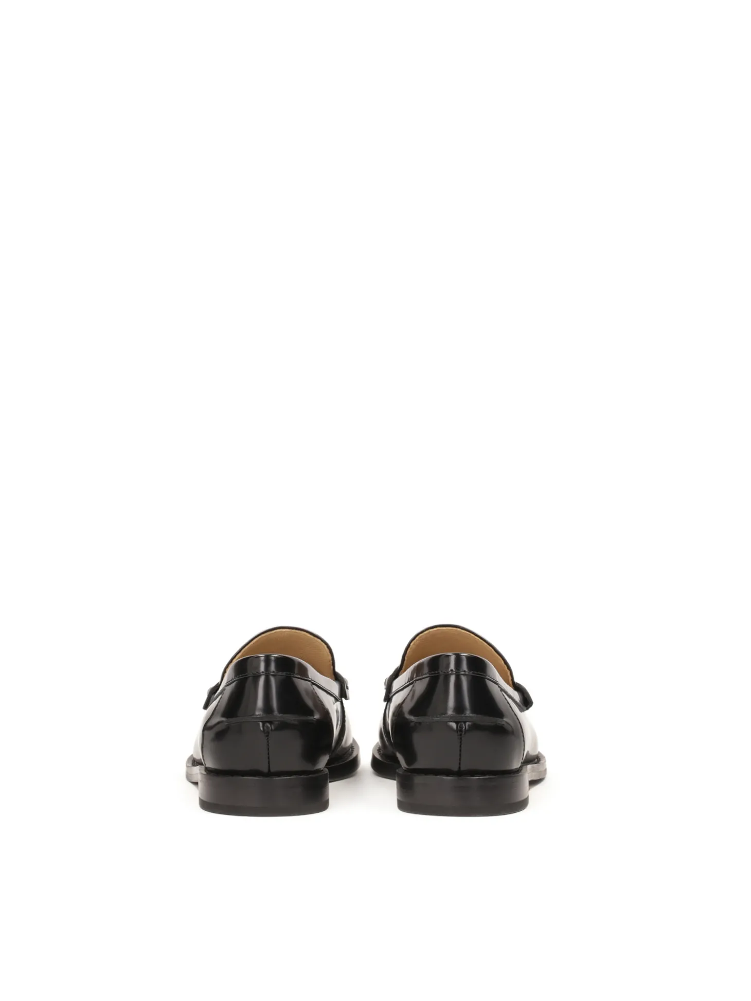 Czarne uniwersalne półbuty slip-on