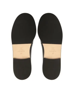 Czarne uniwersalne półbuty slip-on