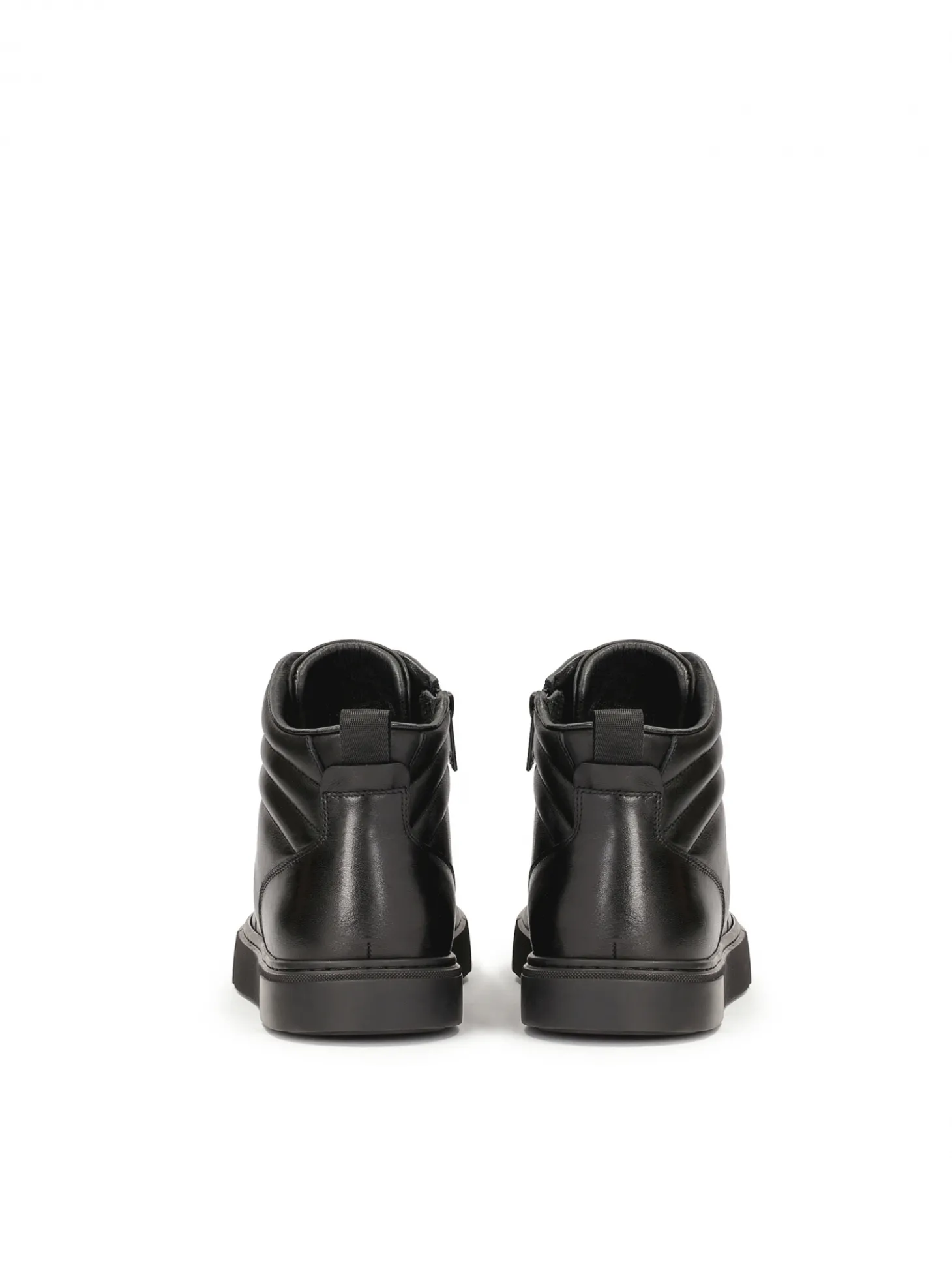 Czarne wysokie sneakersy męskie