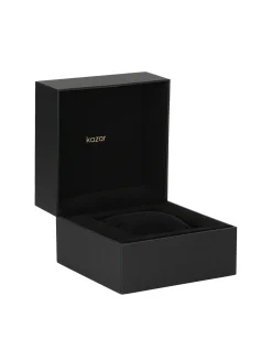 Czarny zegarek na skórzanym pasku