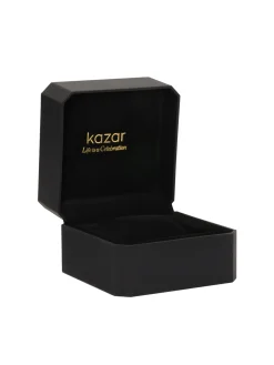 Czarny zegarek z zieloną tarczą