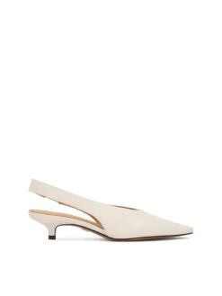Czółenka slingback na niskim obcasie