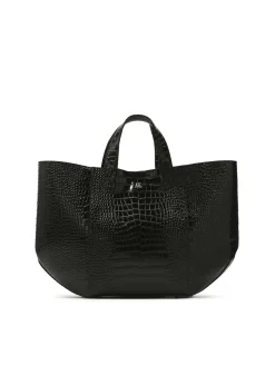 Duża skórzana torebka tote bag