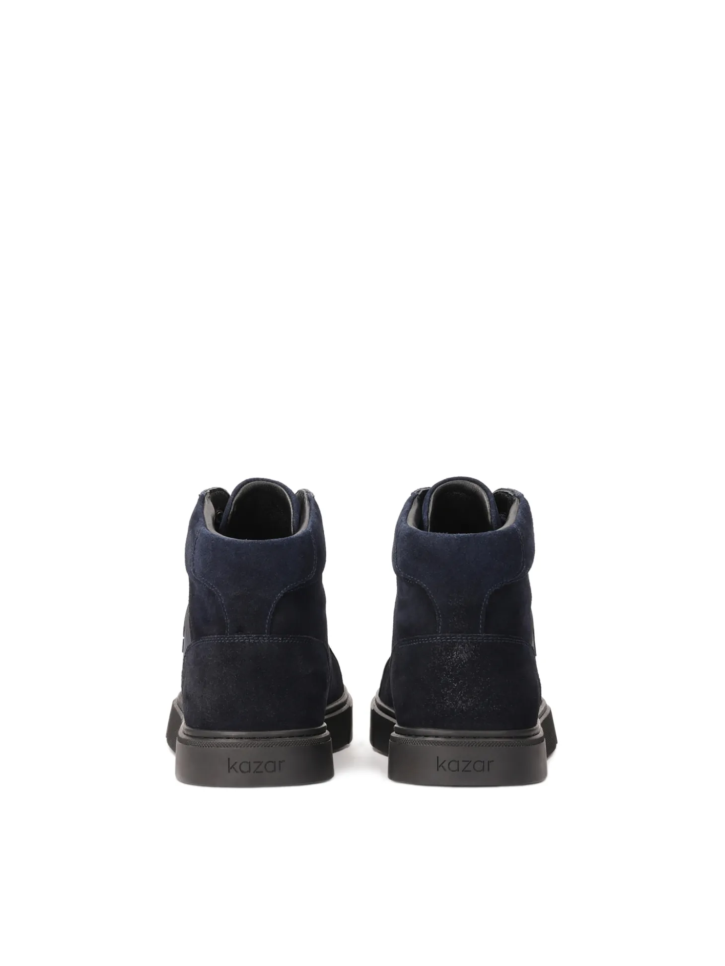 Granatowe sneakersy z wysoką cholewką