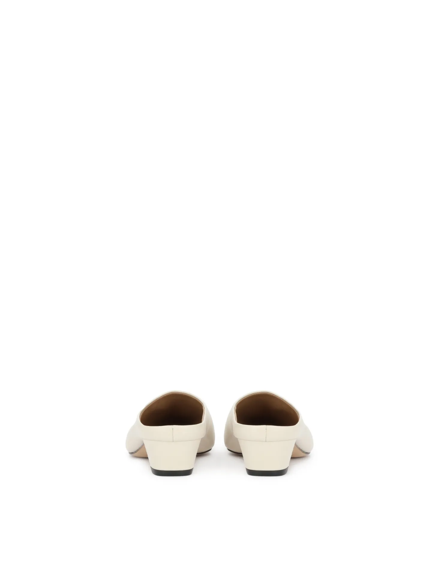Klapki w odcieniu złamanej bieli Pure Minimalism