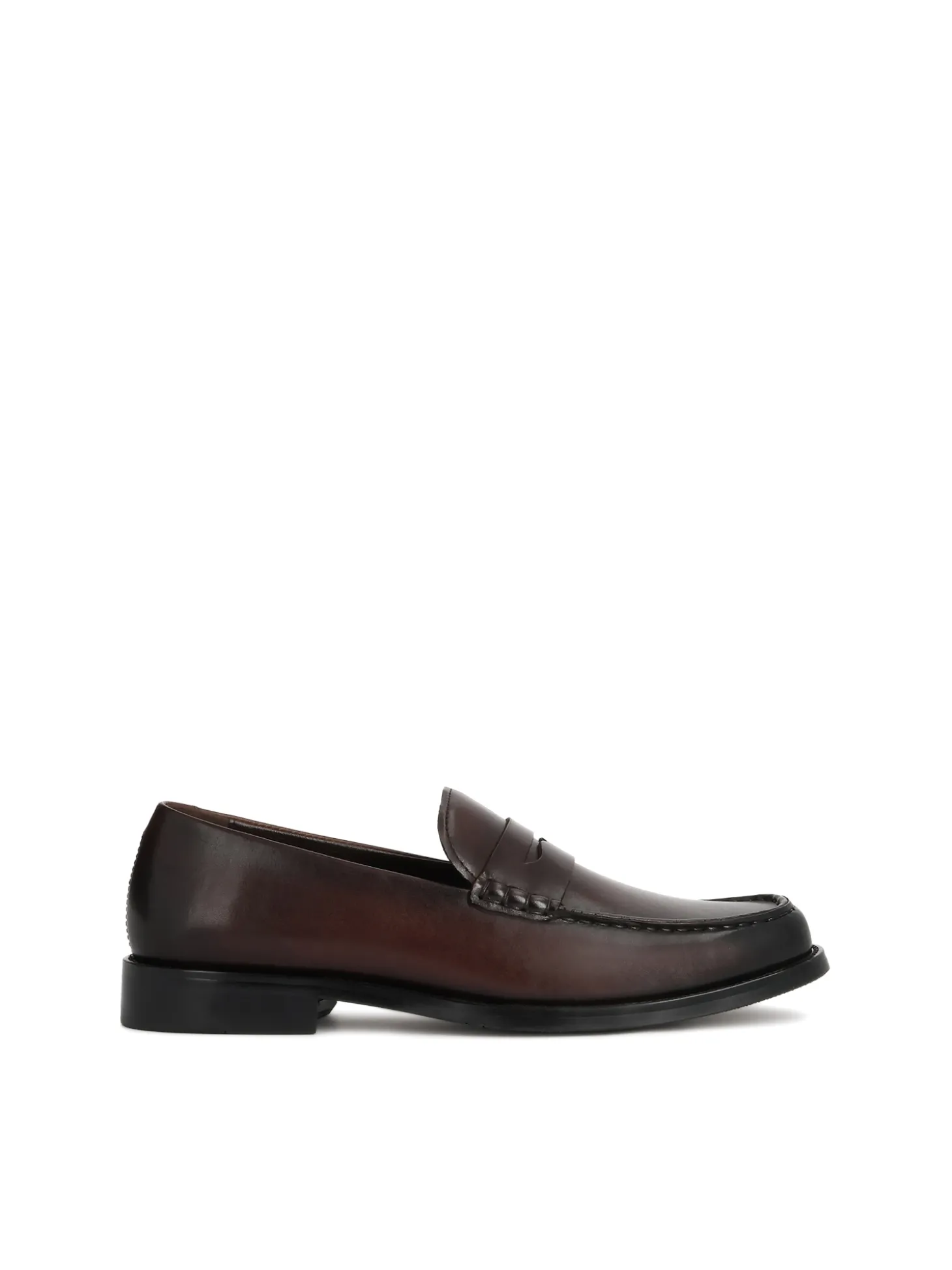 Klasyczne loafersy męskie w odcieniu brązu