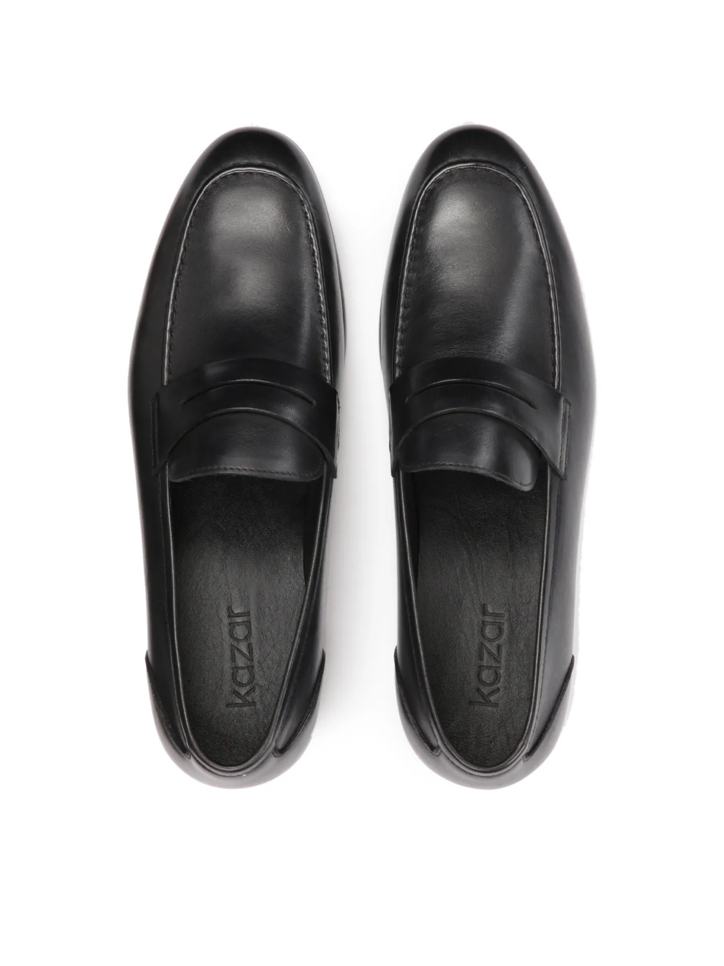 Loafersy z naturalnej skóry w czarnym kolorze