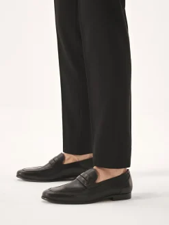 Loafersy z naturalnej skóry w czarnym kolorze