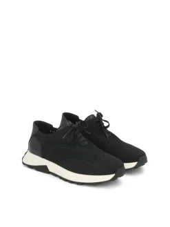 Miejskie sneakersy z tkaniny i skóry
