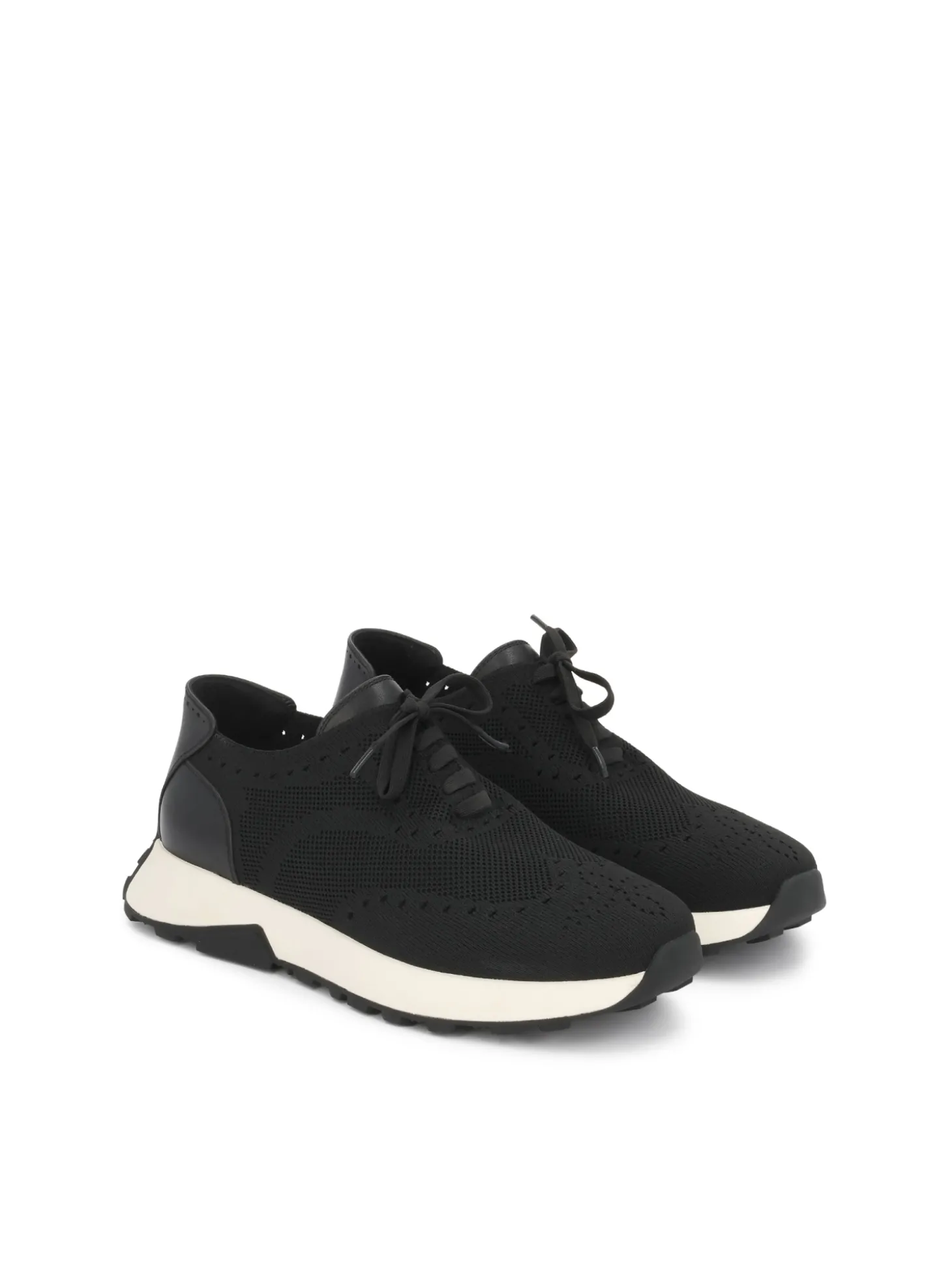 Miejskie sneakersy z tkaniny i skóry