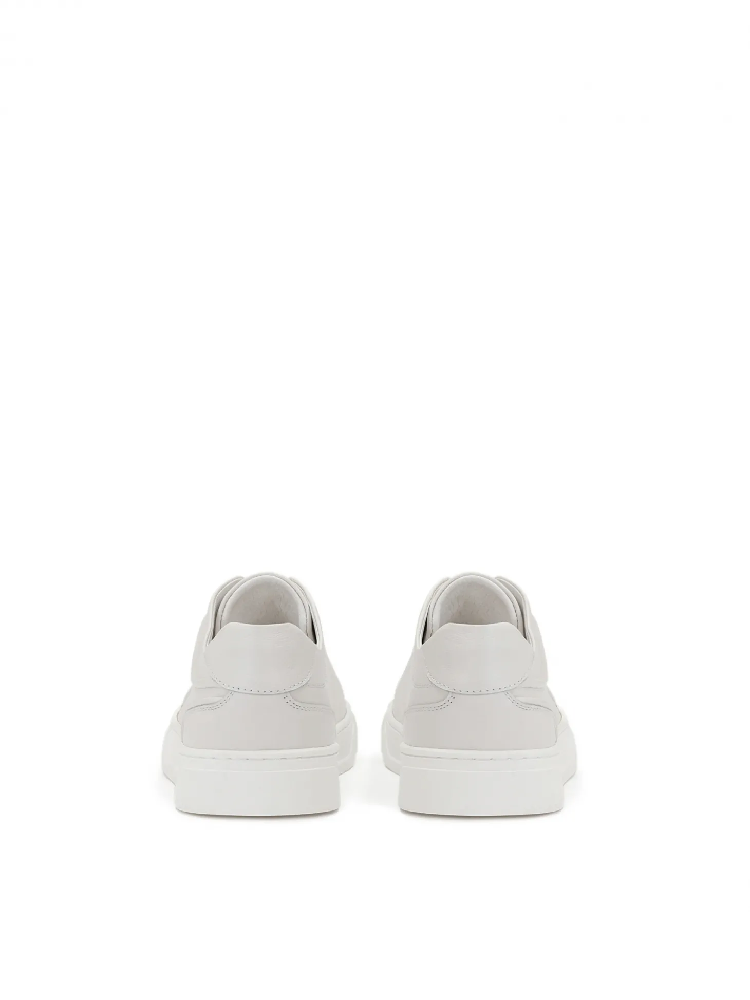 Minimalistyczne skórzane sneakersy męskie off-white