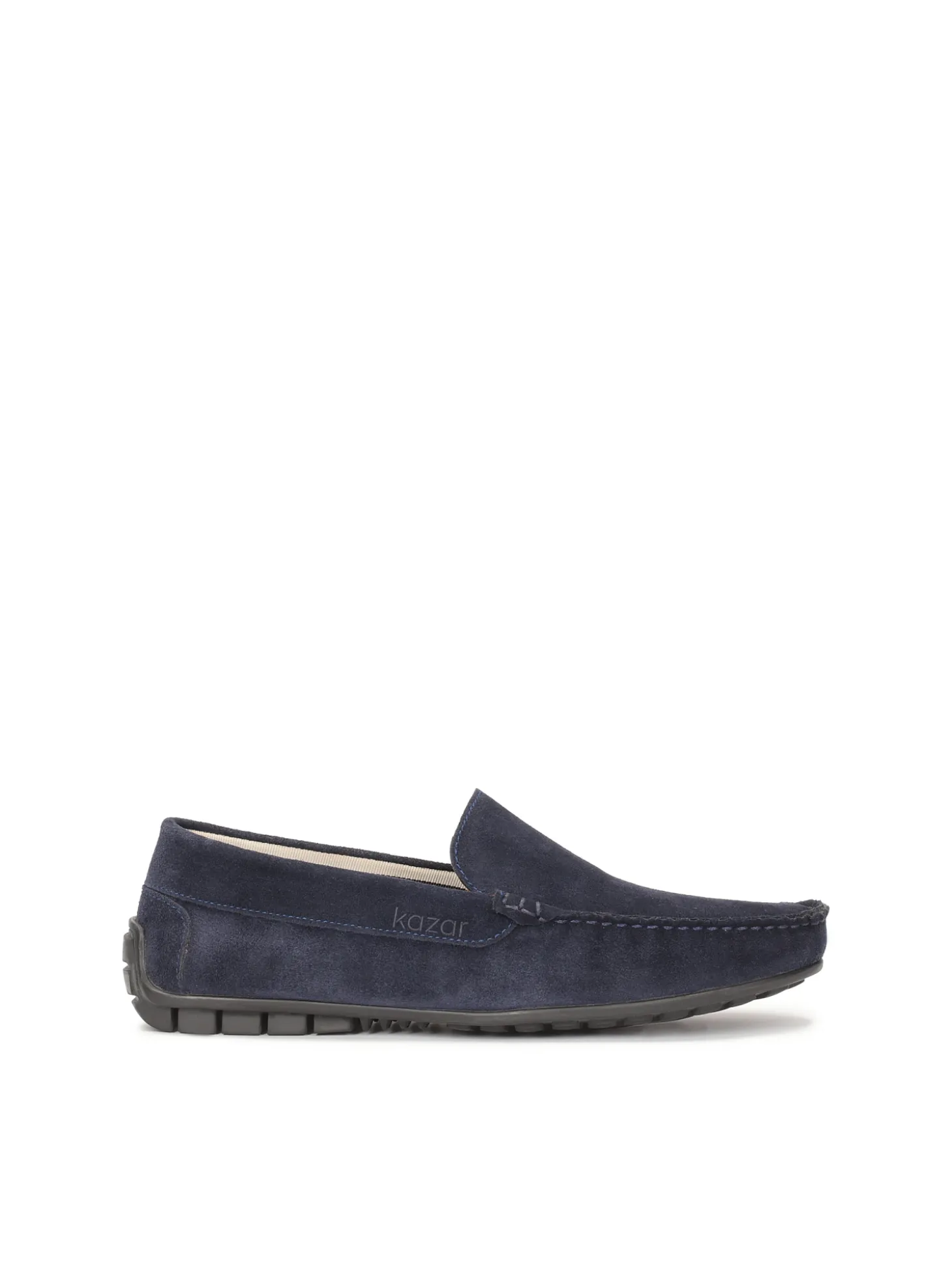 Mokasyny driving mocs z granatowego zamszu