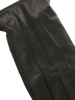 Męskie skórzane rękawiczki z funkcją touch screen