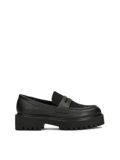 Półbuty slip-on z naturalnym włosiem