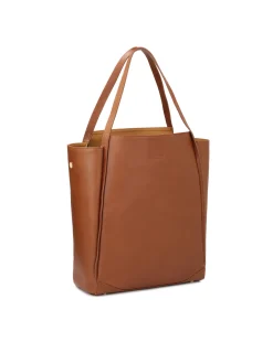 Pojemna skórzana torebka w stylu minimal