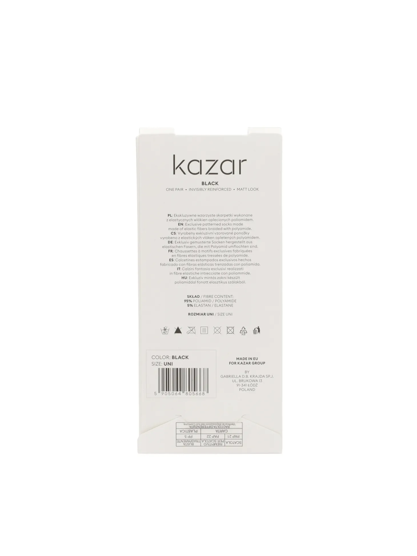 Skarpetki rajstopowe w logotypy KAZAR