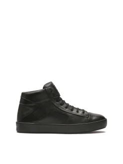Skórzane sneakersy za kostkę