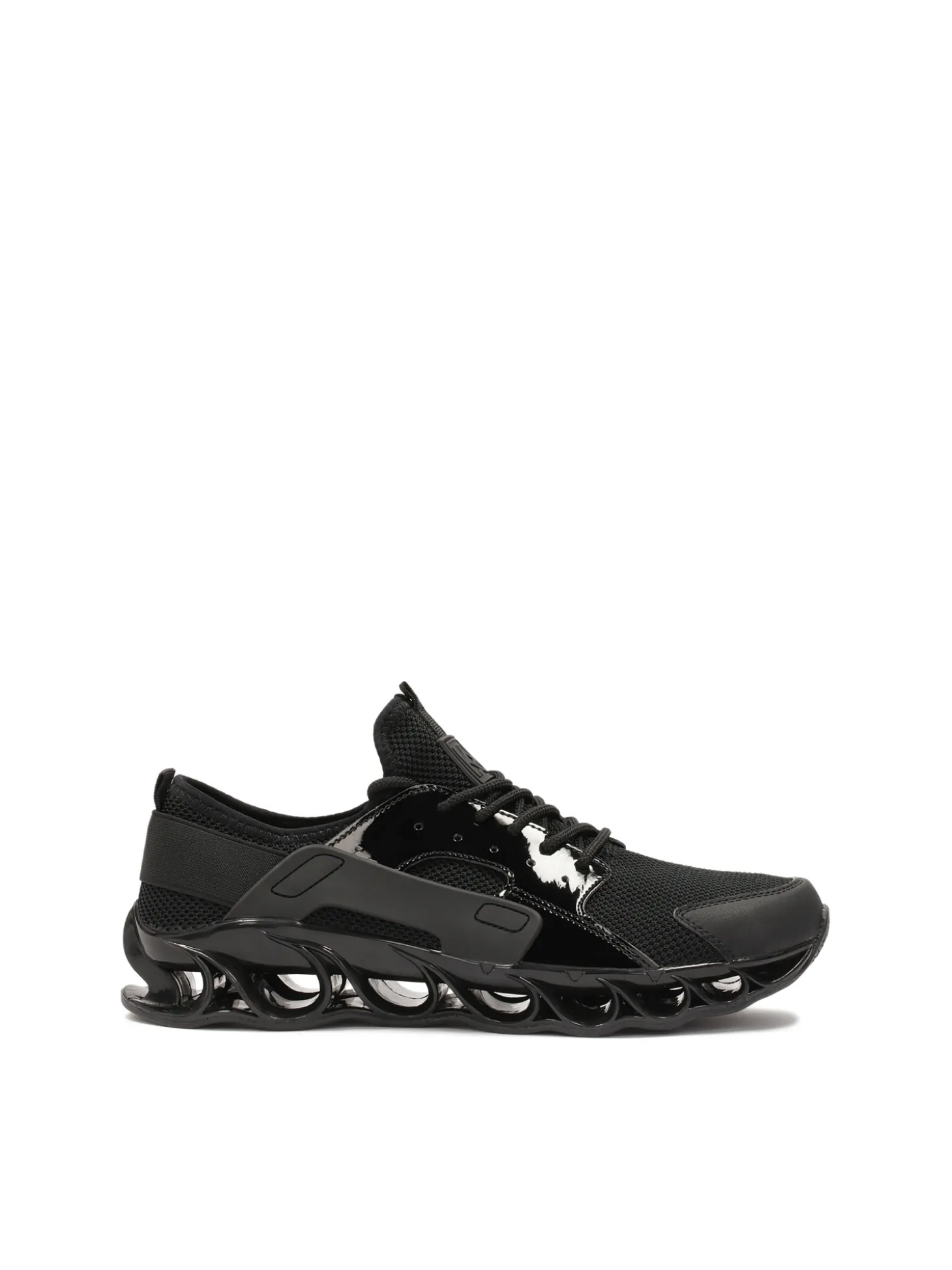 Sneakersy męskie z łączonych materiałów