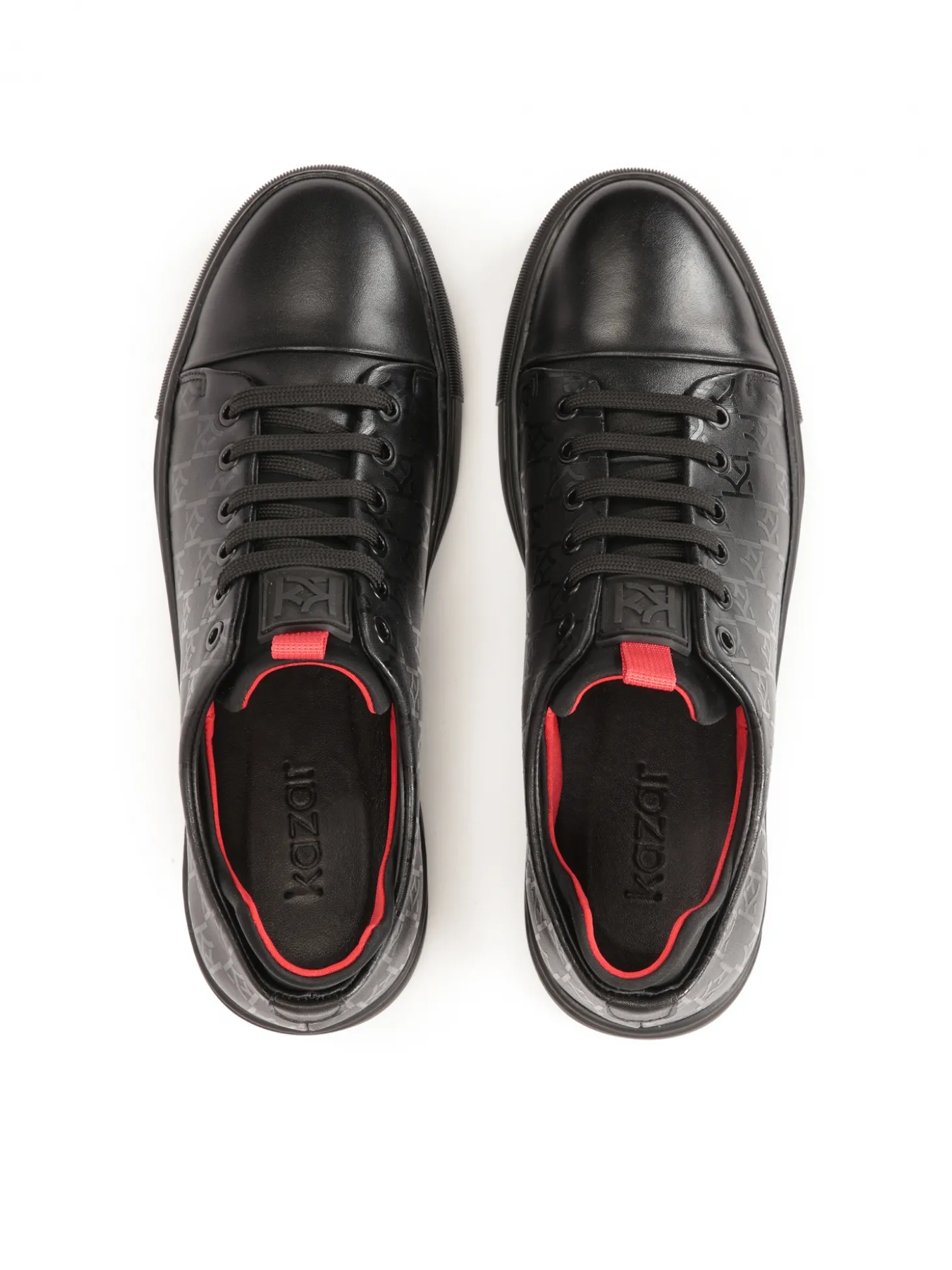Sneakersy w monogramy z wysokim zapiętkiem