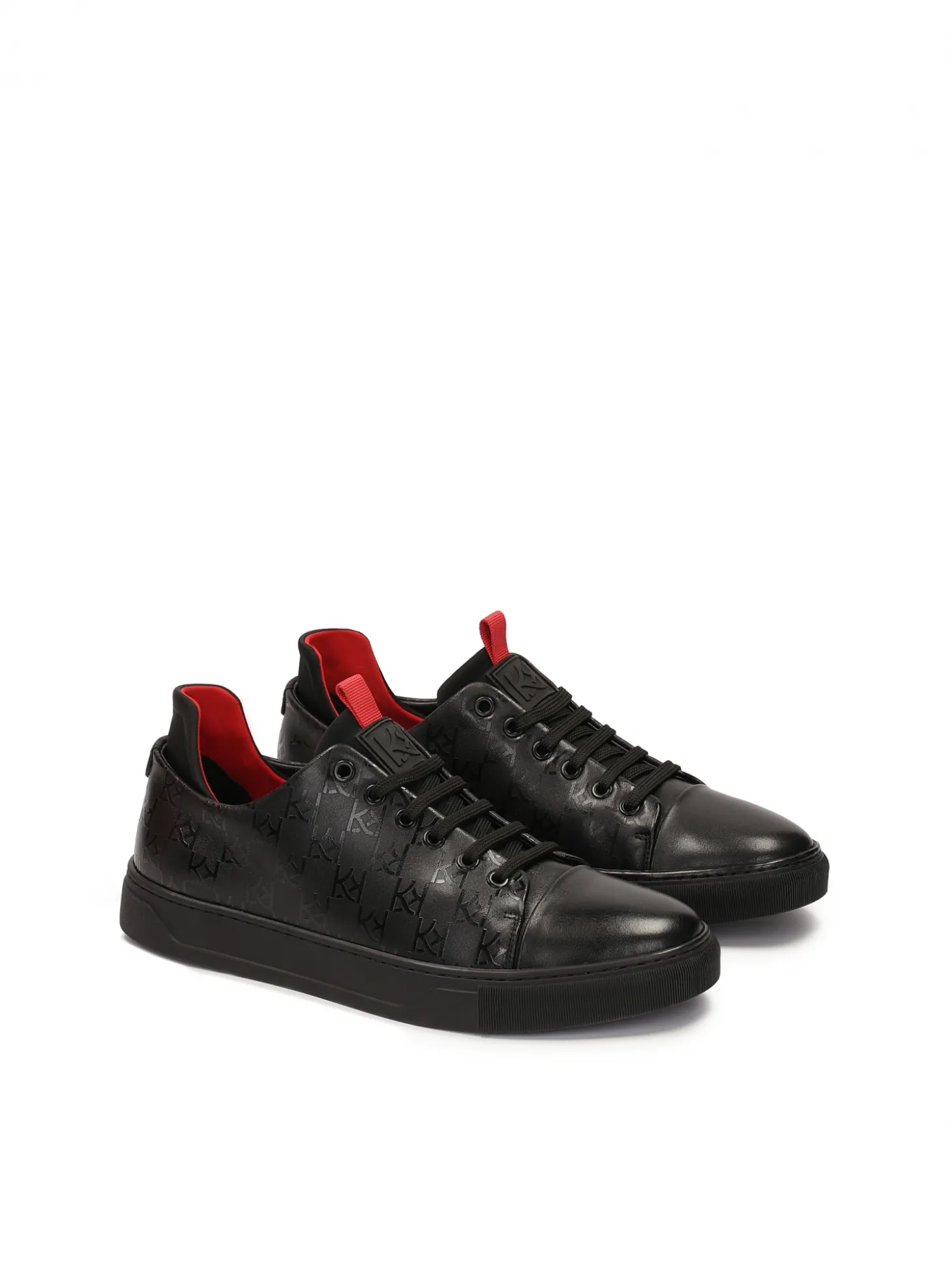 Sneakersy w monogramy z wysokim zapiętkiem