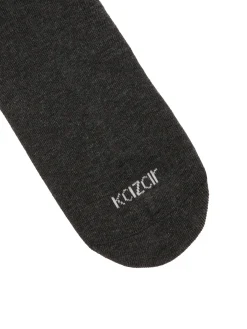 Szare skarpety z dodatkiem kaszmiru