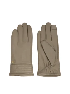 Taupe rękawiczki damskie z funkcją touch screen