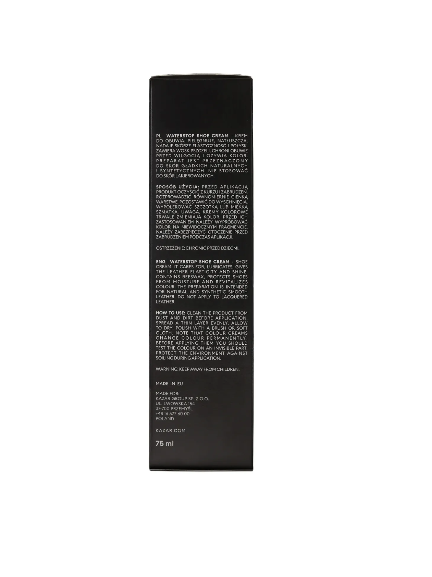 Waterstop Shoe Cream Miodowy