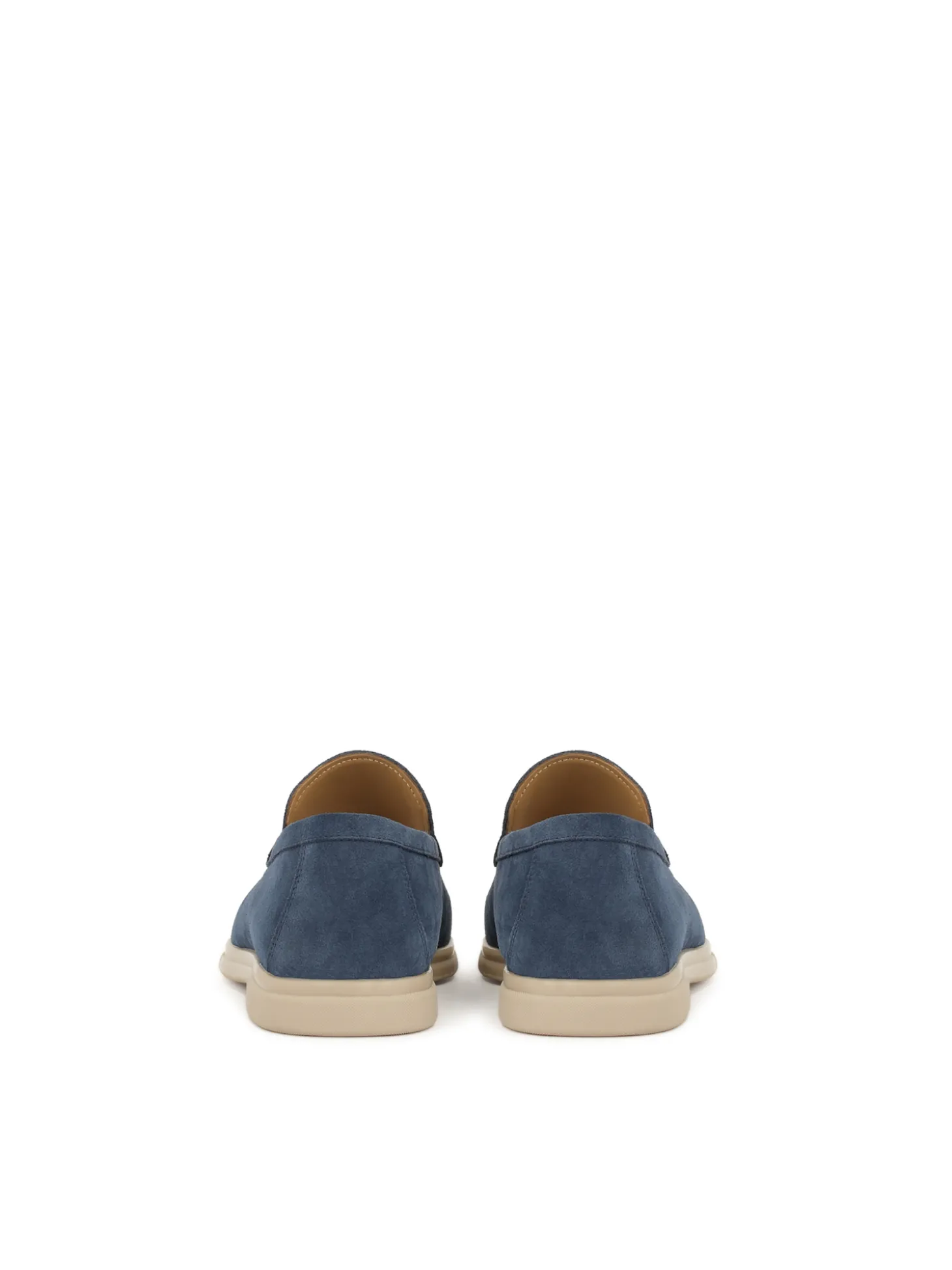 Wsuwane niebieskie buty męskie