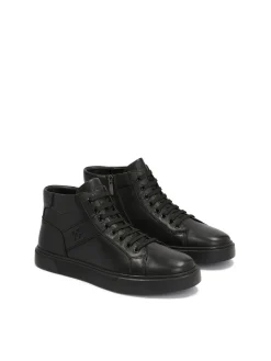 Wysokie sneakersy męskie zdobione monogramem