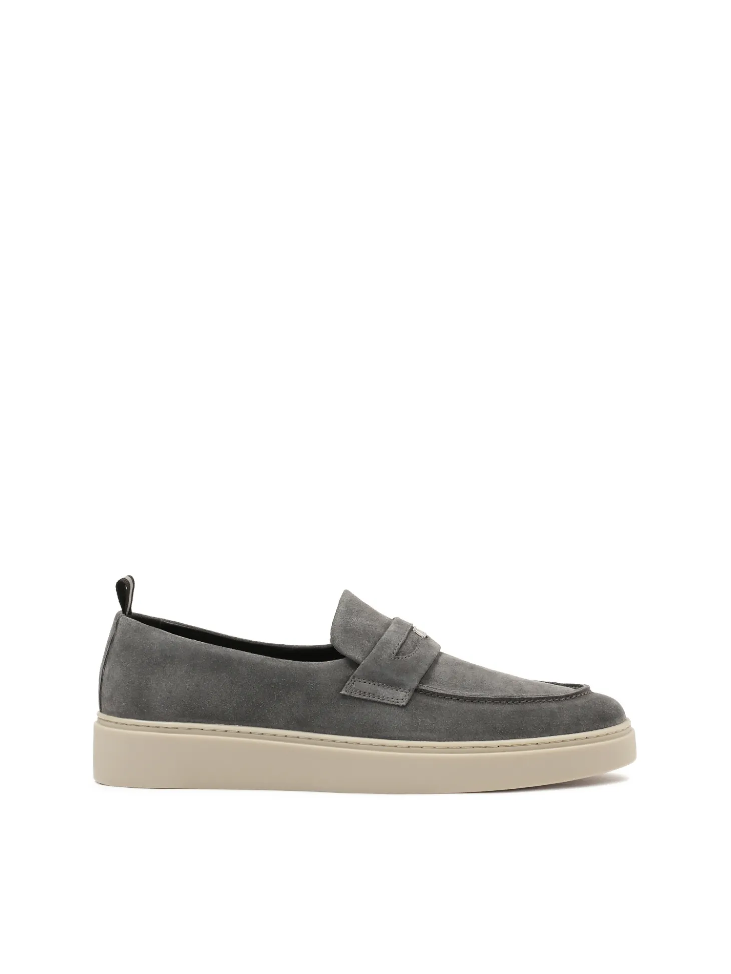 Zamszowe loafersy z podeszwą typu sneakers