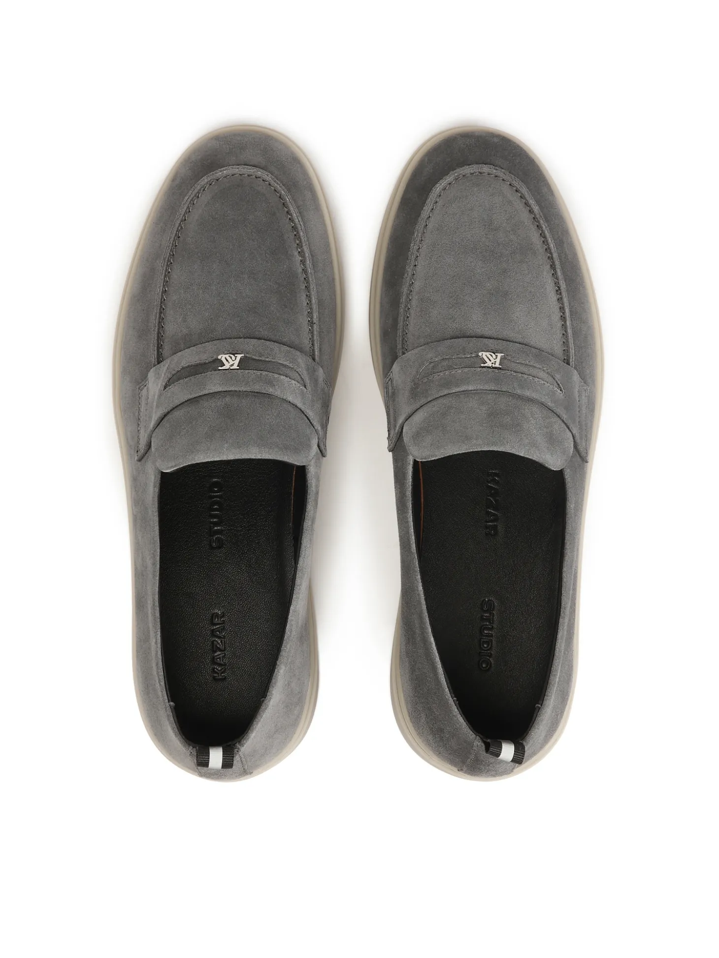 Zamszowe loafersy z podeszwą typu sneakers