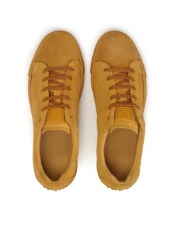Zamszowe sznurowane sneakersy z wypustkami